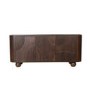Large Walnut Effect Sideboard with Ball Feet - Ivan