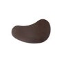 Curved Walnut Effect Coffee Table with 2 Legs - Ivan
