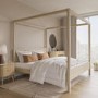 Super King Four Poster Bed Frame in Oak - Victoria