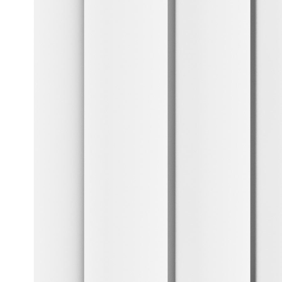 Sorrento White Vertical Oval Designer Radiator 1800x472mm Double Panel 4983 BTU