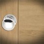 Internal Silver Polished Chrome Bathroom Knob Door Handle with Lock, Latch and Hinges Pack - 75mm Latch - Vedea - XL Joinery