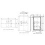 Rectangular Backlit Heated Bathroom Mirror with Lights 700 x 400mm - Vela