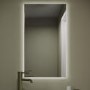 Rectangular Backlit Heated Bathroom Mirror with Lights 700 x 400mm - Vela