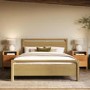 Light Oak King Size Wooden Bed Frame - Vixen