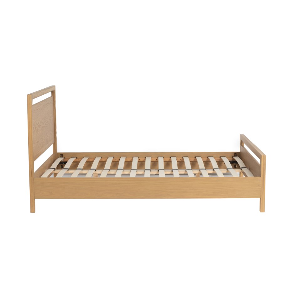 Light Oak King Size Wooden Bed Frame - Vixen