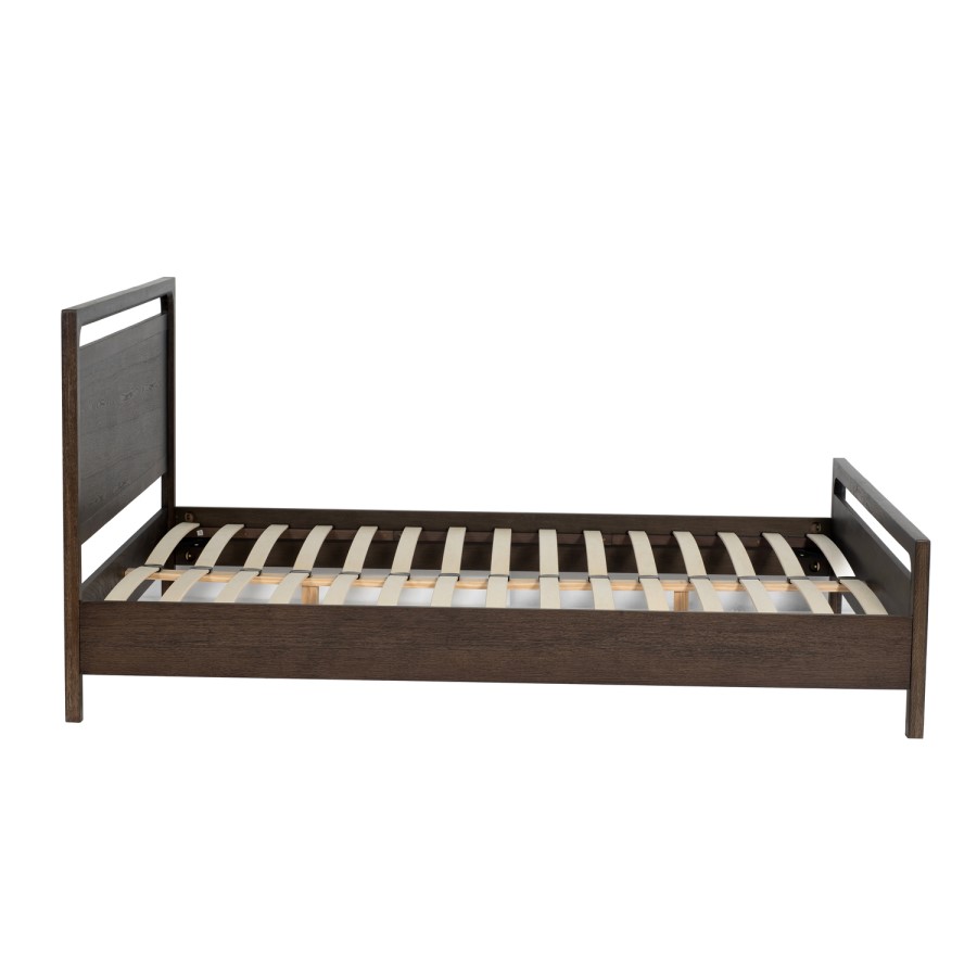 Dark Wood King Size Wooden Bed Frame - Vixen