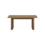 Large Rustic Oak Extendable Dining Table - Seats 6 - 8 - Wave