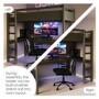 High Sleeper Loft Gaming Bed with Desk in Green - Wyatt