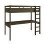 High Sleeper Loft Gaming Bed with Desk in Green - Wyatt