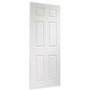 Internal White Painted 6-Panel Georgian-Style Door - Pre-Finished - 1981 x 610 x 35mm - Colonist - XL Joinery