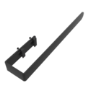 Black Designer Wall-Mounted Towel Holder for Steel & Electric Radiators - 420mm