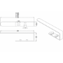 Black Designer Wall-Mounted Towel Holder for Steel & Electric Radiators - 420mm