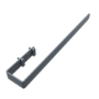 Anthracite Designer Wall-Mounted Towel Holder for Steel & Electric Radiators - 520mm