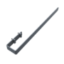 Anthracite Designer Wall-Mounted Towel Holder for Steel & Electric Radiators - 620mm