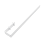 White Designer Wall-Mounted Towel Holder for Steel & Electric Radiators - 620mm