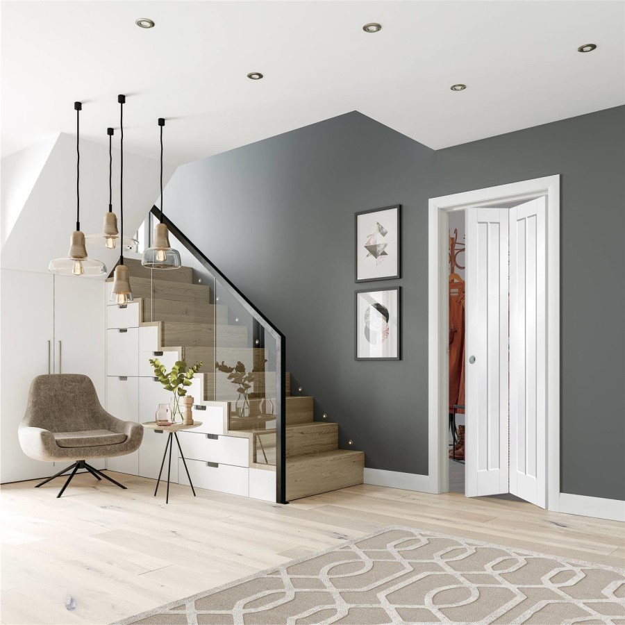 Internal White Primed Bi-Fold Door - 1981 x 762 x 35mm - Worcester - XL Joinery