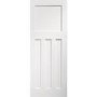 Internal White Primed 1930s 4-Panel FD30 Fire Door - 1981 x 686 x 44mm - DX - XL Joinery