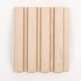 Waterproof Oak Slatted Wall Panel End Cap Grooved