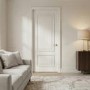 Internal White Primed 2-Panel FD30 Fire Door with Raised Mouldings - 1981 x 762 x 44mm - Nelson - XL Joinery