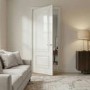 Internal White Primed 2-Panel FD30 Fire Door with Raised Mouldings - 1981 x 762 x 44mm - Nelson - XL Joinery