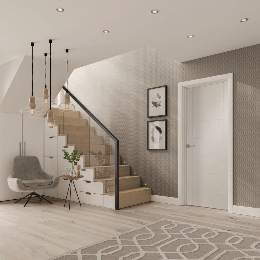 Internal White Primed Door - 1981 x 762 x 35mm - Palermo - XL Joinery
