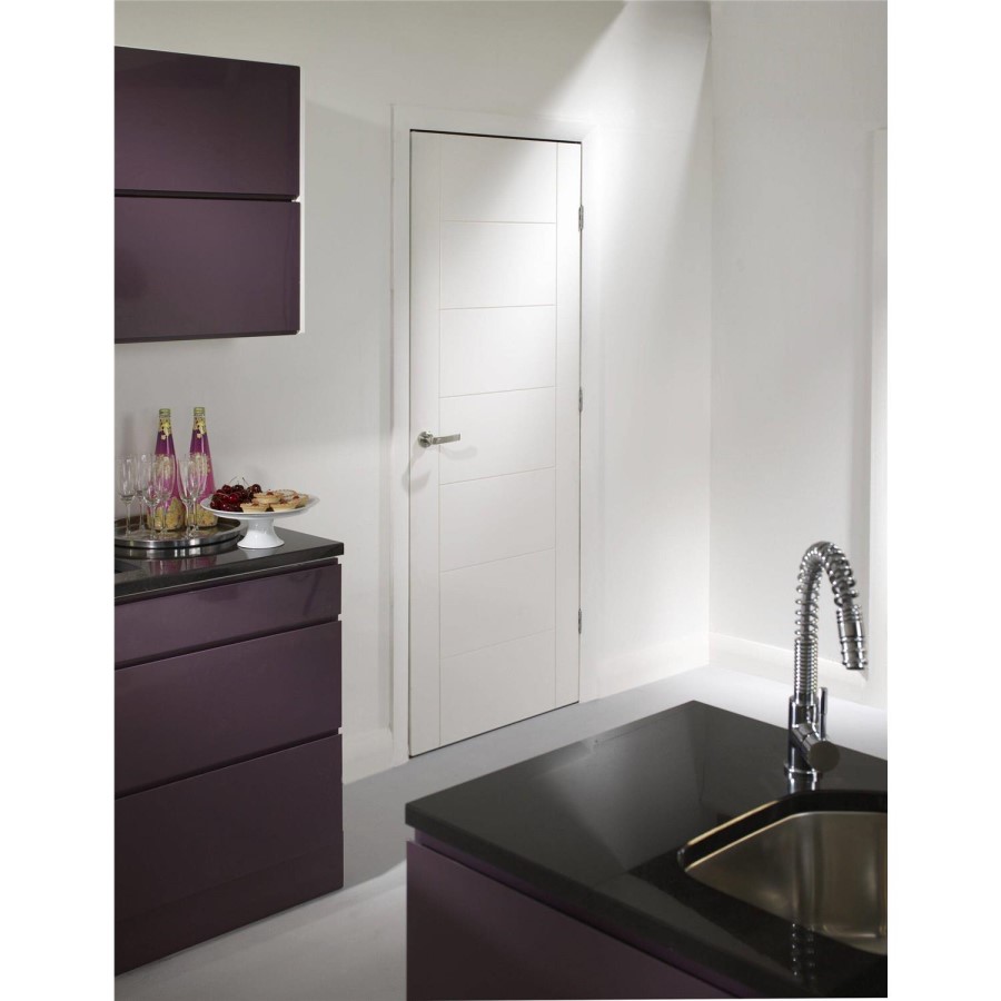 Internal White Primed Door - 2032 x 813 x 35mm - Palermo - XL Joinery