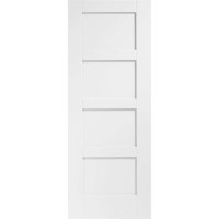 Internal White Primed 4-Panel Shaker Door - 2040 x 926 x 40mm - XL Joinery