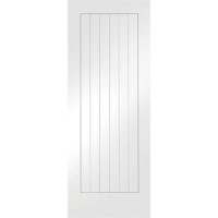 Internal White Primed Cottage FD30 Fire Door - 1981 x 762 x 44mm - Suffolk - XL Joinery