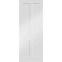 Internal White Primed Victorian Shaker FD30 Fire Door - 1981 x 762 x 44mm - Victoria - XL Joinery