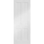 Internal White Primed Victorian Shaker FD30 Fire Door - 1981 x 762 x 44mm - Victoria - XL Joinery
