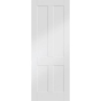 Internal White Primed Victorian 4-Panel Shaker Door - 2040 x 826 x 40mm - Victoria - XL Joinery
