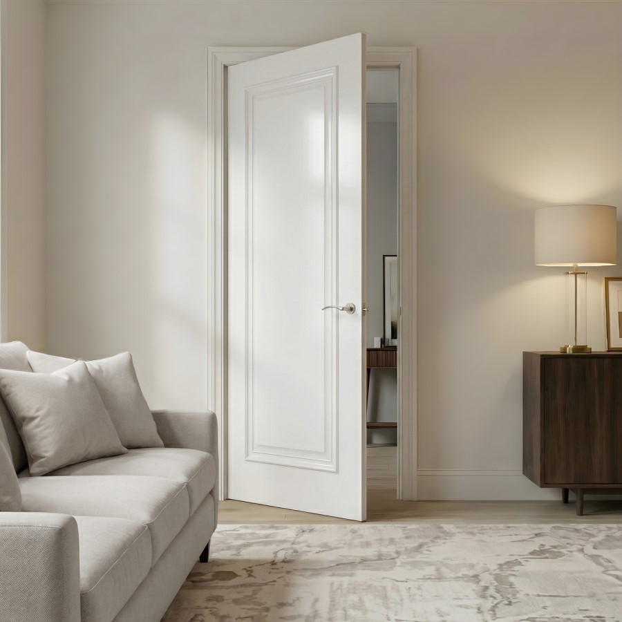 Internal White Primed Door with Raised Mouldings - 1981 x 762 x 35mm - Wellington - XL Joinery
