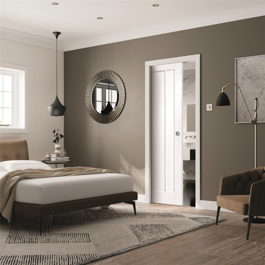 Internal White Primed 3-Panel Door - 1981 x 686 x 35mm - Worcester - XL Joinery