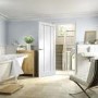 Internal White Primed 3-Panel FD30 Fire Door - 2040 x 626 x 44mm - Worcester - XL Joinery