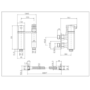 Chrome Thermostatic Douche Shower / Bidet Shower Spray Kit - Zana