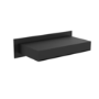 Matt Black Wall Mounted Waterfall Bath Filler Spout - Zanda