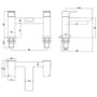 Brushed Brass Bath Filler - Zana
