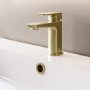 Zana Brushed Brass Basin Mixer Tap & Bath Filler Tap Pack