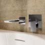 Chrome Wall Mounted Bath Spout - Zana