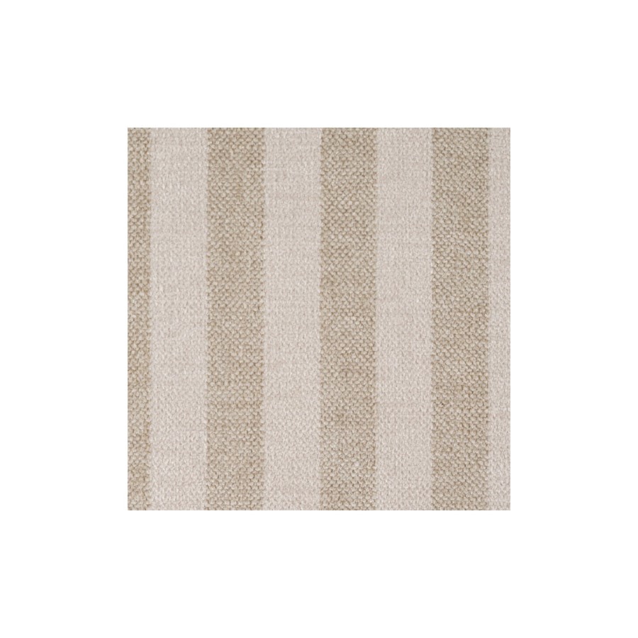 Beige Chenille Striped 3 Seater Sofa - Zeke