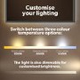 Traditional Brass Backlit Heated Bathroom Mirror with Lights 500 x 750mm - Zeus
