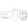 Traditional Bronze Backlit Heated Bathroom Mirror with Lights 500 x 750mm - Zeus
