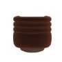 Rust Brown Velvet Modern Swivel Accent Chair - Zora