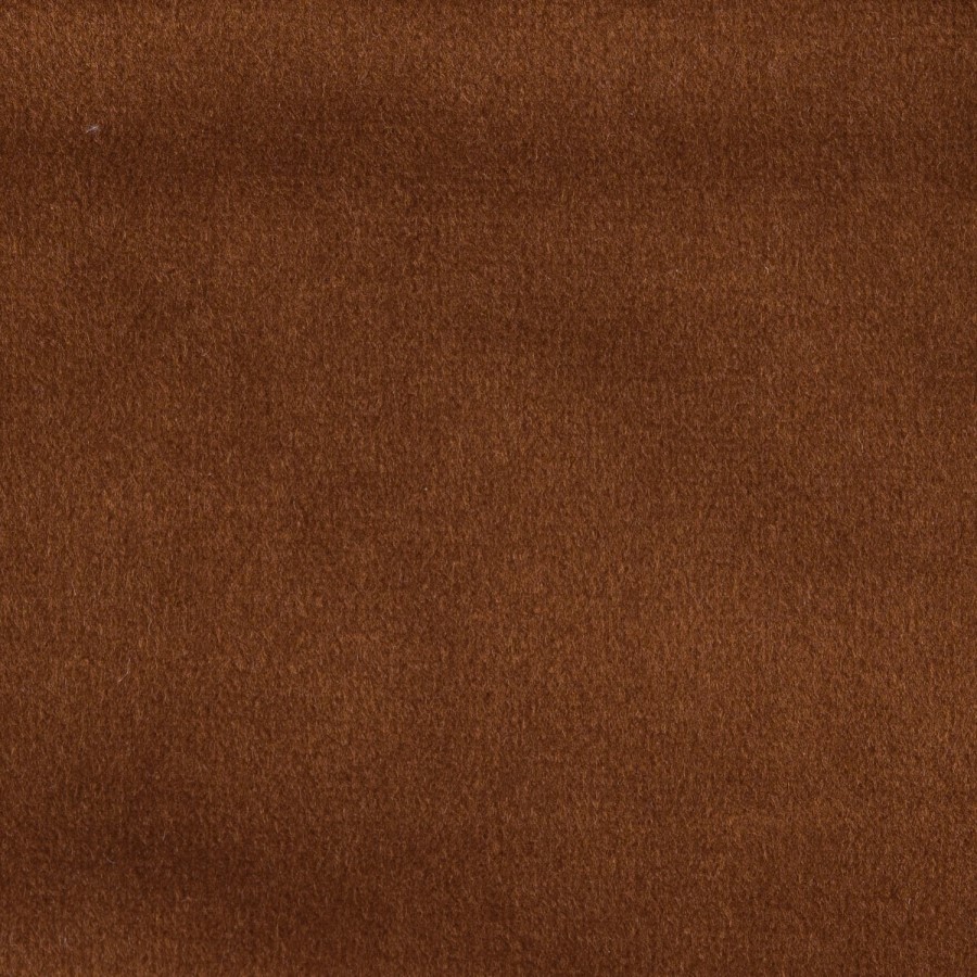 Rust Brown Velvet Modern Swivel Armchair - Zora