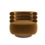 Caramel Brown Velvet Modern Swivel Accent Chair - Zora