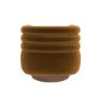 Caramel Brown Velvet Modern Swivel Accent Chair - Zora