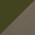 Olive green and Brass