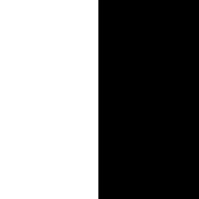 White / Black Handle