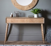 Oak Console Tables.