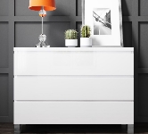 White Chests of Drawers.